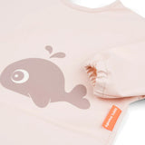 Bavoir imperméable à manches & poche Wally - Rose