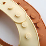 Lot de 2 bavoirs en silicone - Arc-en-ciel
