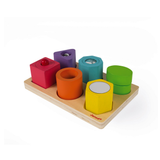 Puzzle 6 cubes sensoriels sonore en bois