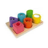 Puzzle 6 cubes sensoriels sonore en bois