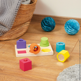 Puzzle 6 cubes sensoriels sonore en bois