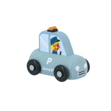 Voiture de police en bois