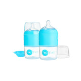 Pack de 2 Biberons Doseurs de lait 2 en 1 - Anti-colique Bleu