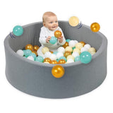 Piscine à balles grise - Balles souples incluses