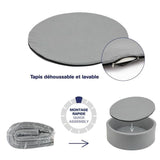 Piscine à balles grise - Balles souples incluses