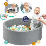 Piscine à balles grise - Balles souples incluses