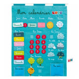Calendrier éducatif en tissu