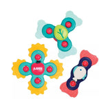 Lot de 3 spinners à ventouse