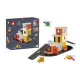 Garage Bolid en bois - 4 véhicules fournis