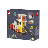 Garage Bolid en bois - 4 véhicules fournis
