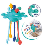 Hochet sensoriel à tirer en silicone - Ziptoy