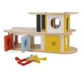 Garage Bolid en bois - 4 véhicules fournis