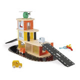 Garage Bolid en bois - 4 véhicules fournis
