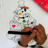 Coloriage gonflable à suspendre - Spécial Noël