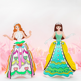 Coloriage gonflable - Princesses